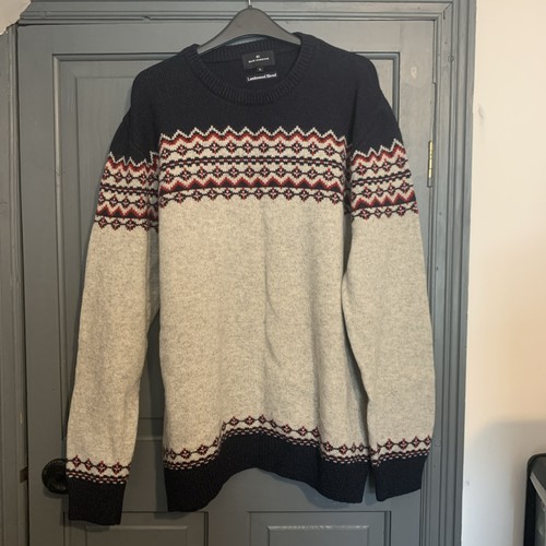 Men lambswool blend knit - m&s,