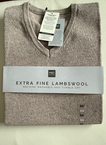 Bnip mens pure lambswool - m&s,