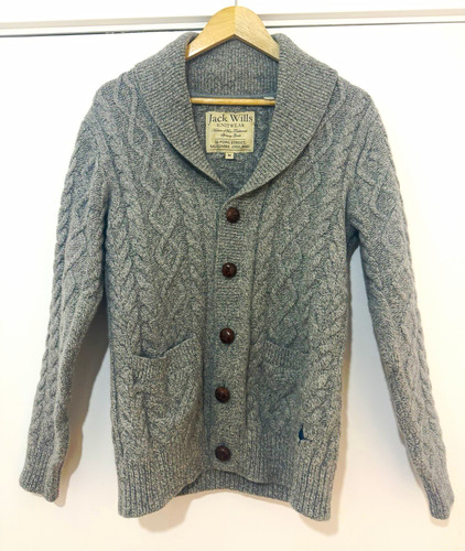 Jack wills grey cable - cable-knit, 100