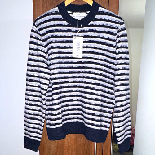 Lambswool knit striped - lambswool,
