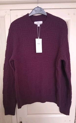 Mens wine lambswool blend - mens,