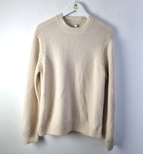Men jumper size l - men's, cream