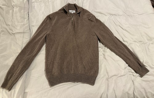 Men brown knit - m&s, 1/4