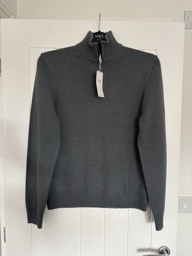 Mens lambswool blend slate - lambswool,