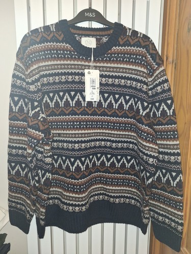 New men large navy mixed - new,