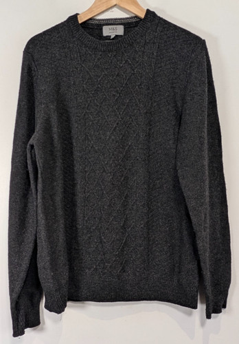 Jumper mens large charcoal - m&s,
