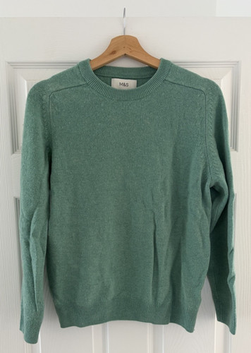 Green lambswool jumper - lambswool,