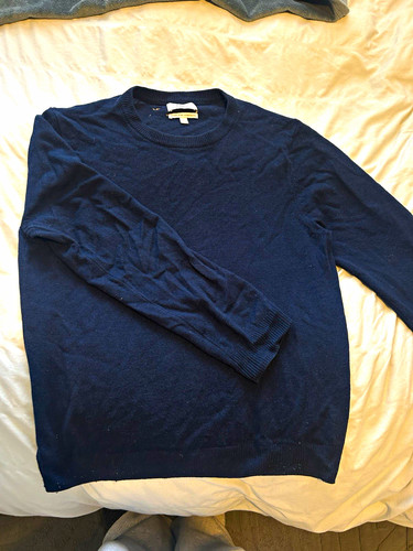 Extra fine lambswool navy - extra,