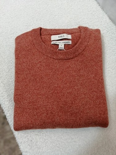Extra fine lambswool burnt - m&s,