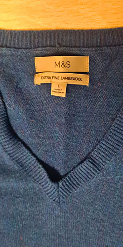 Men extra fine lambswool - m&s,