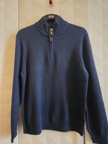 Blue lambswool blend - m&s,
