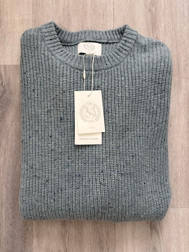 Mens blue lambswool blend - m&s,