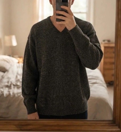 Pure lambswool v neck - m&s,