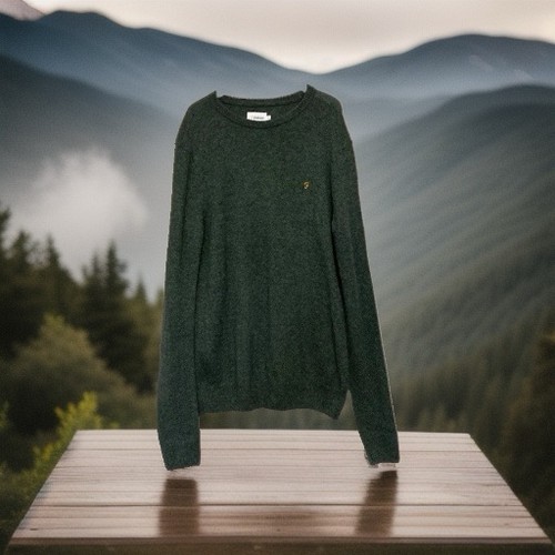 Farah men green lambswool - green,