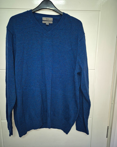 Blue extra fine lambswool - m&s,