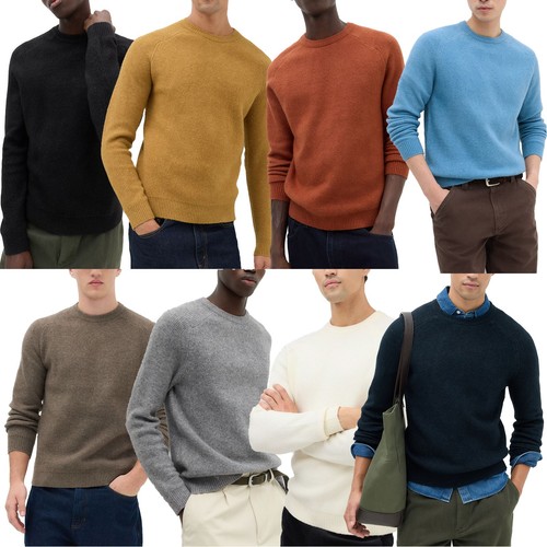 Mens round neck jumper - round,