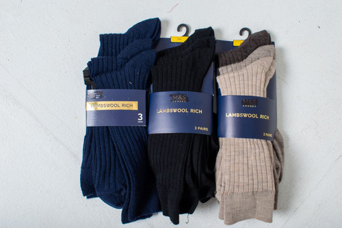 Luxury 3pk lambswool - 3pk, rich
