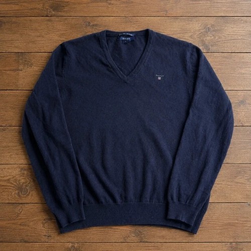 Gant extra fine lambswool navy - gant,