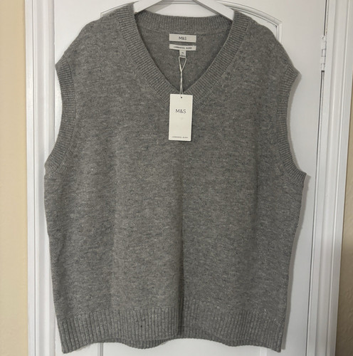 Men grey knit - m&s,