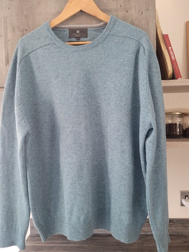 Men peacock blue lambswool - blue,