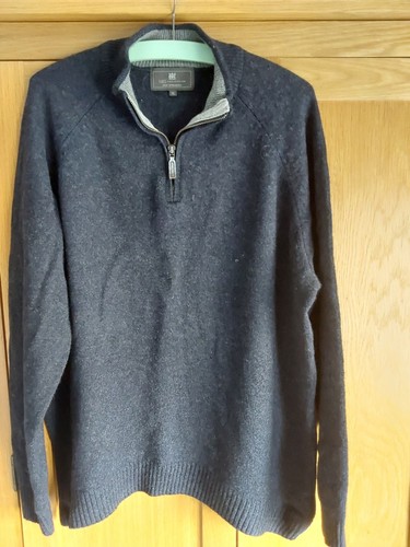 Men lambswool zip neck - men's,
