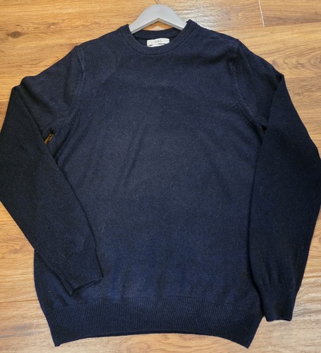 Extra fine lambswool navy - m&s,