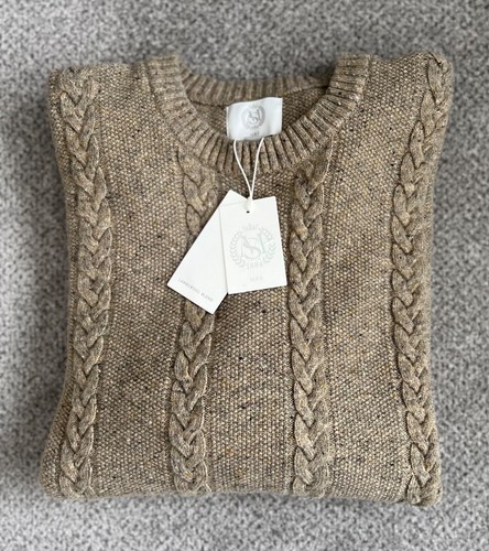 New mens neutral lambswool - new, m&s